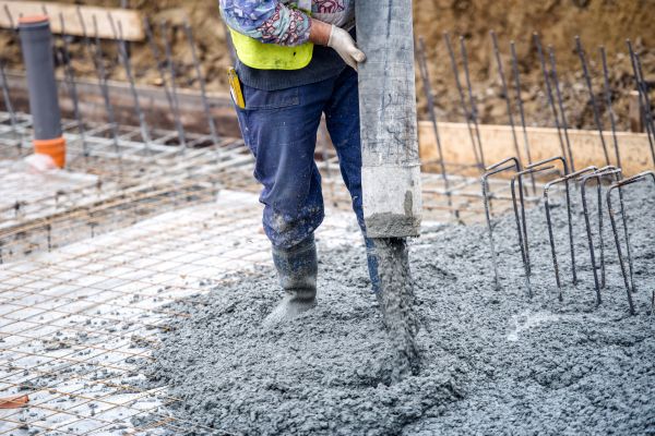 Cabin Foundation Pouring in Hopkins